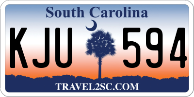 SC license plate KJU594