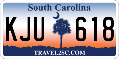 SC license plate KJU618