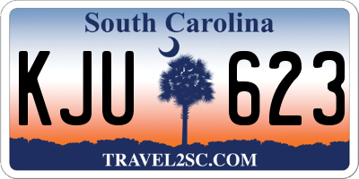 SC license plate KJU623