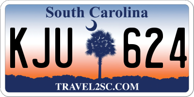SC license plate KJU624