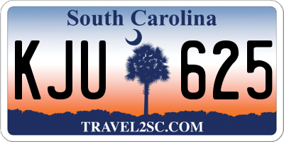 SC license plate KJU625
