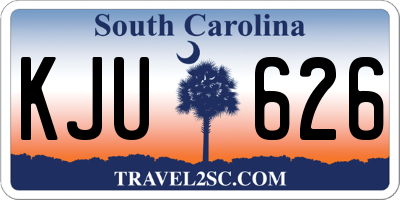 SC license plate KJU626