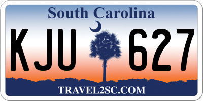SC license plate KJU627
