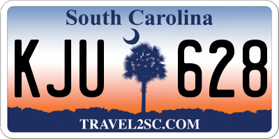 SC license plate KJU628