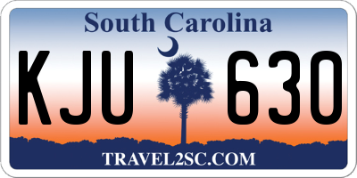 SC license plate KJU630