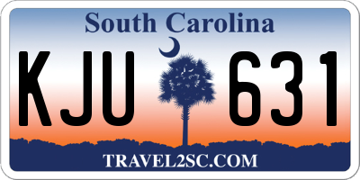 SC license plate KJU631