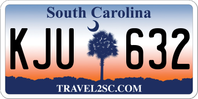 SC license plate KJU632