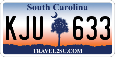 SC license plate KJU633