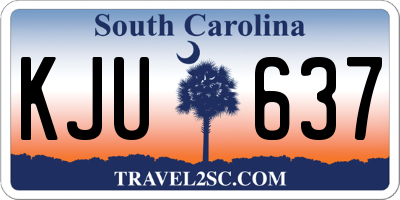 SC license plate KJU637