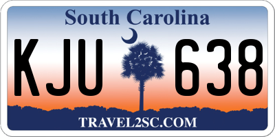 SC license plate KJU638