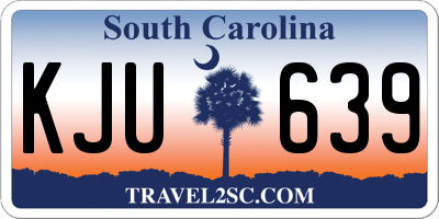SC license plate KJU639