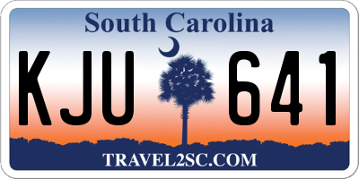SC license plate KJU641