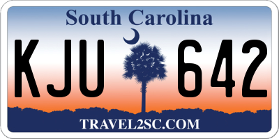 SC license plate KJU642