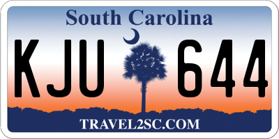 SC license plate KJU644