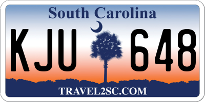 SC license plate KJU648