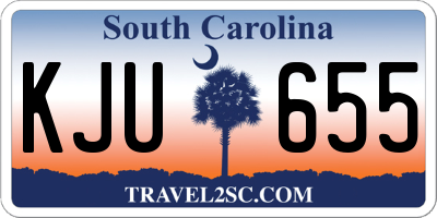 SC license plate KJU655