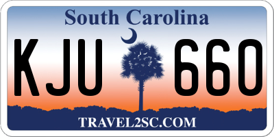 SC license plate KJU660