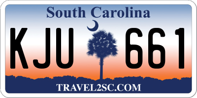 SC license plate KJU661