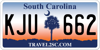 SC license plate KJU662