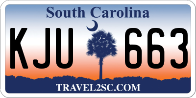 SC license plate KJU663