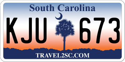 SC license plate KJU673
