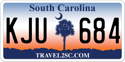 SC license plate KJU684