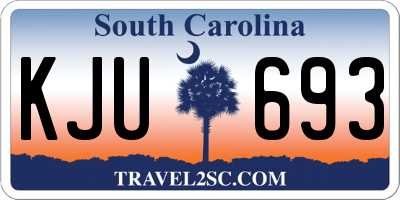 SC license plate KJU693