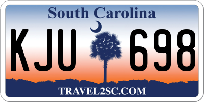 SC license plate KJU698