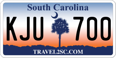 SC license plate KJU700