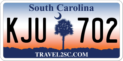 SC license plate KJU702