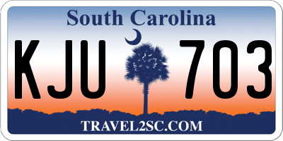 SC license plate KJU703