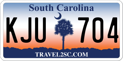 SC license plate KJU704