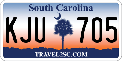 SC license plate KJU705