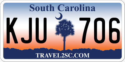 SC license plate KJU706