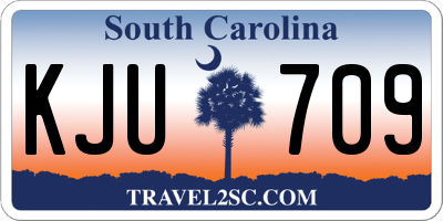 SC license plate KJU709