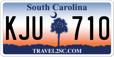 SC license plate KJU710