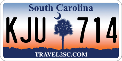 SC license plate KJU714