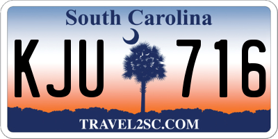 SC license plate KJU716