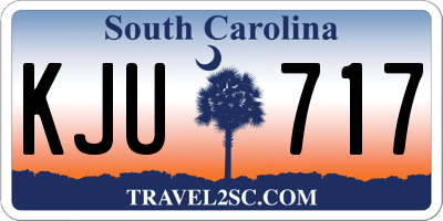 SC license plate KJU717