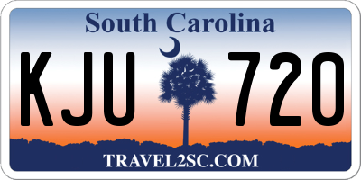 SC license plate KJU720