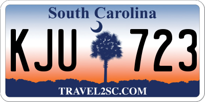 SC license plate KJU723