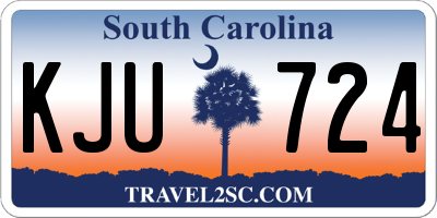 SC license plate KJU724
