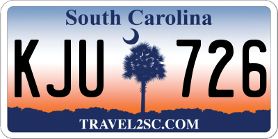 SC license plate KJU726