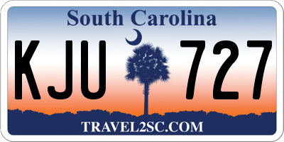 SC license plate KJU727