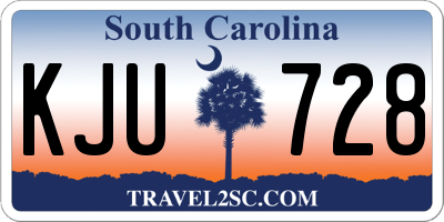 SC license plate KJU728