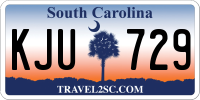 SC license plate KJU729