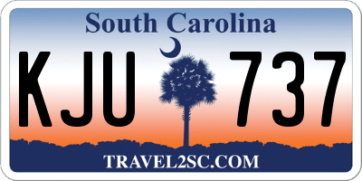 SC license plate KJU737