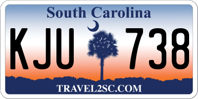 SC license plate KJU738