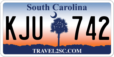 SC license plate KJU742