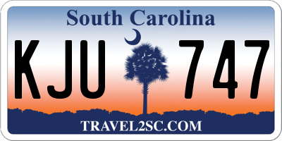 SC license plate KJU747